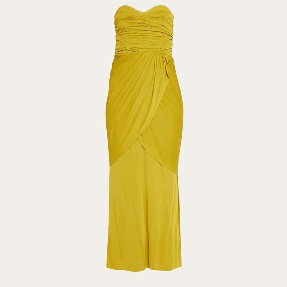Proenza Schouler Pleated Bustier Evening Dress